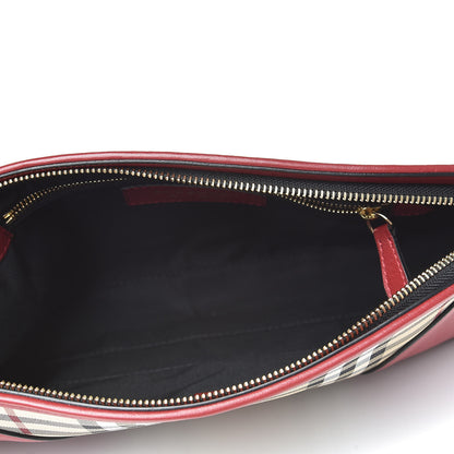Burberry Horseferry Check Small Chichester Crossbody Clutch Bag Parade Red 5 of 12
