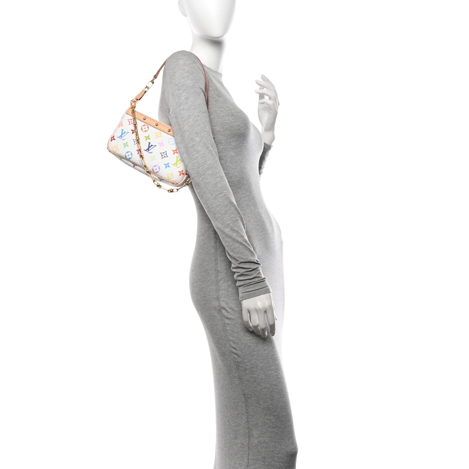 Louis Vuitton LV X TM Monogram Multicolor Pochette Accessories White 2 of 9