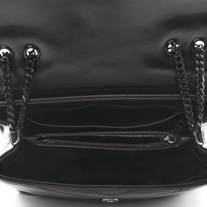 Saint Laurent Calfskin Y Quilted Monogram Monochrome Small Loulou Chain Satchel Black 5 of 10