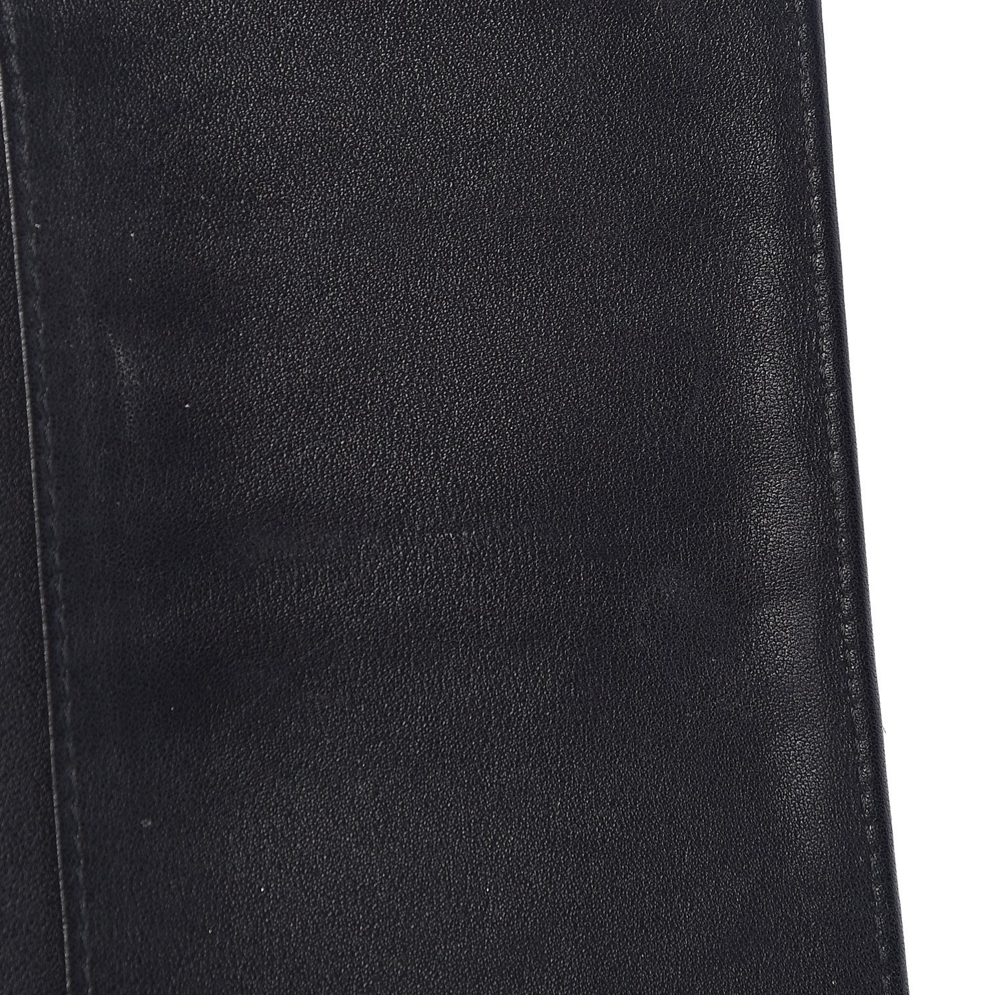 Patent Quilted Brilliant Yen Wallet Black