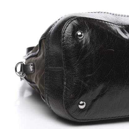 Prada Tessuto Nylon Vitello Shine Dome Satchel Mimetico 8 of 11