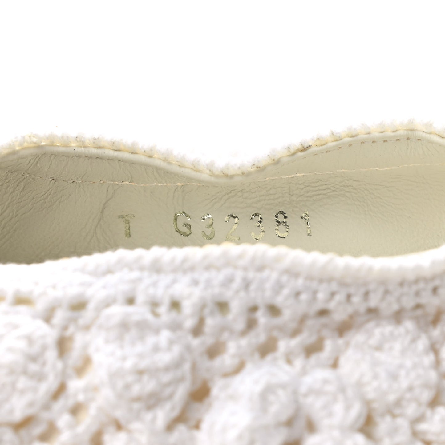 Crochet Patent Cap Toe Ballerina Flats 39 White Black