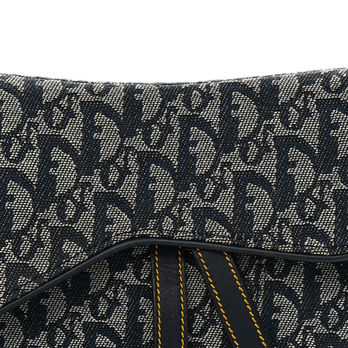Christian Dior Monogram Saddle Bag Blue 7 of 9