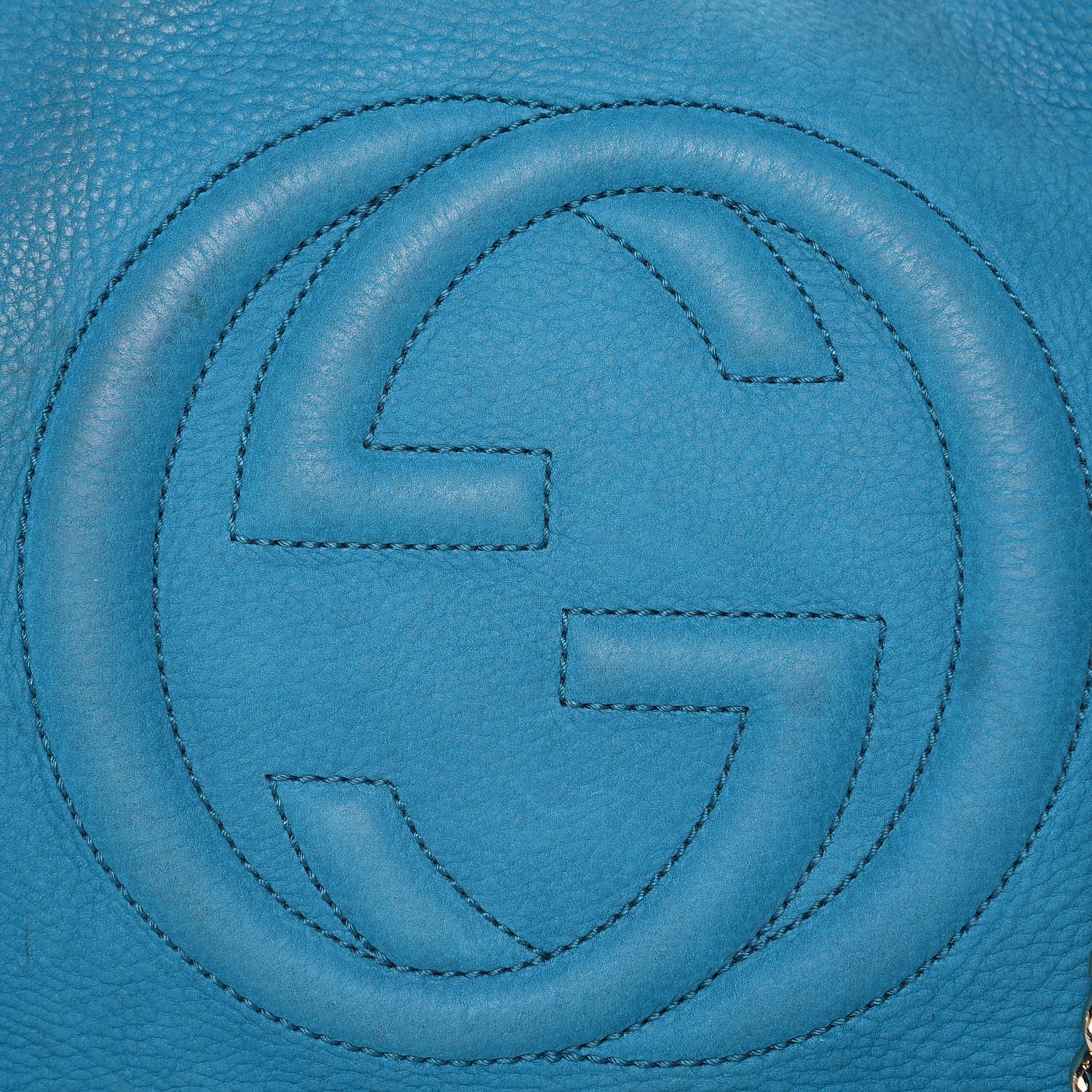 Gucci Vitello Range Medium Soho Chain Shoulder Bag Deep Cobalt 11 of 18