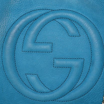 Gucci Vitello Range Medium Soho Chain Shoulder Bag Deep Cobalt 11 of 18