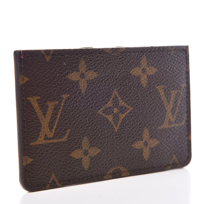 Louis Vuitton Calfskin Monogram Kimono Tote Card Holder Cherry 3 of 7