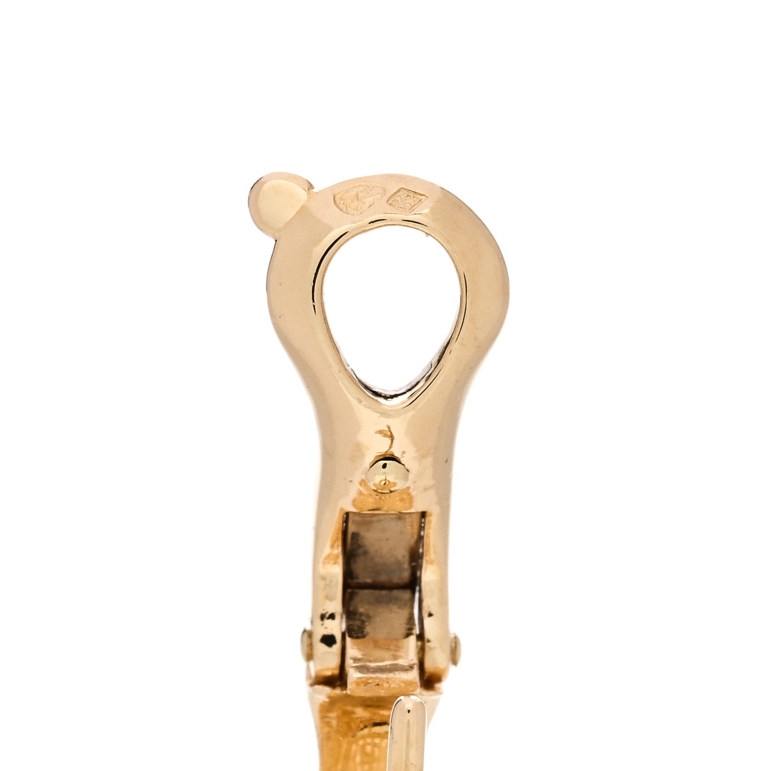 Van Cleef & Arpels 18K Yellow Gold Vintage Alhambra Earrings 5 of 6