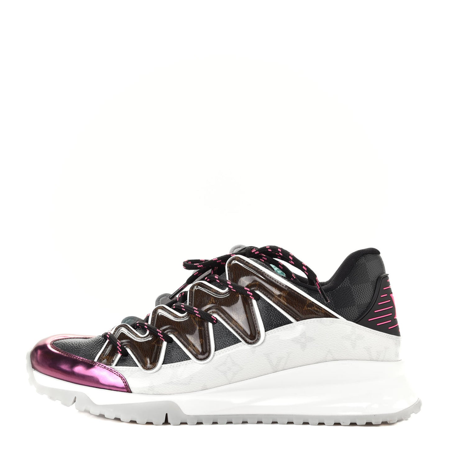Damier Graphite Monogram Mens Zigzag Sneakers 11 Multicolor