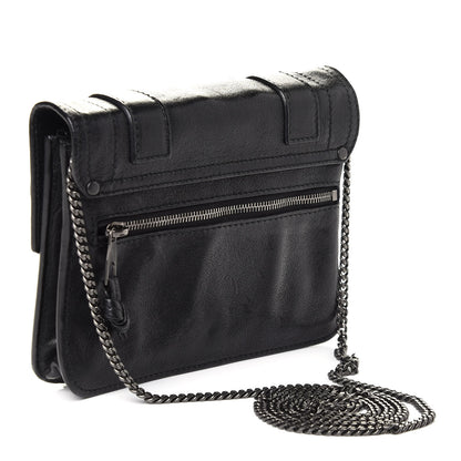 Proenza Schouler Lambskin PS1 Large Chain Wallet Black 3 of 8
