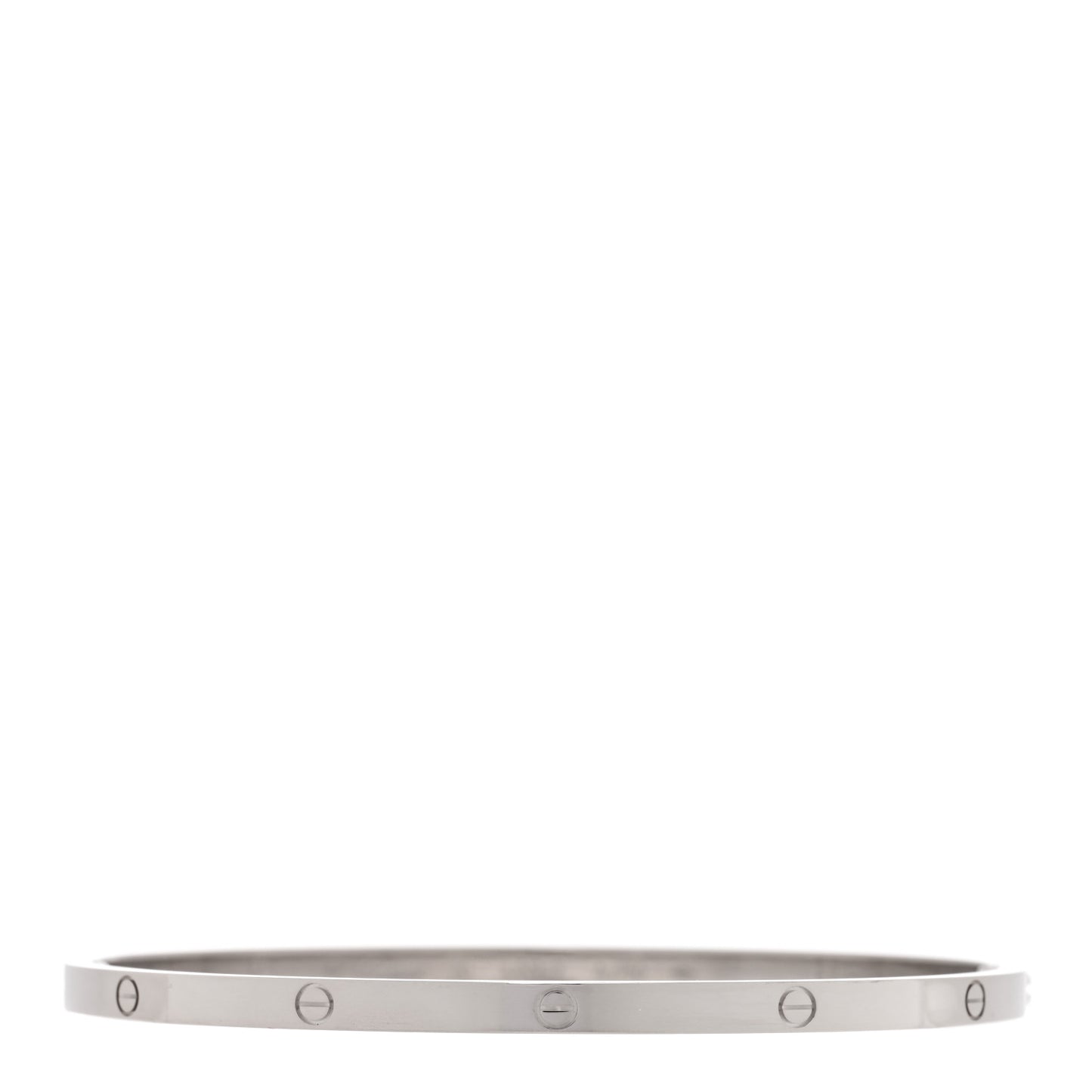 18K White Gold Small LOVE Bracelet 20