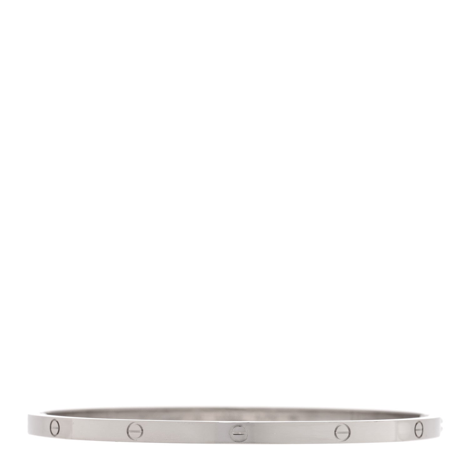 Cartier 18K White Gold Small LOVE Bracelet 20 1 of 7