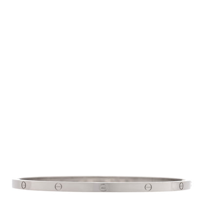 Cartier 18K White Gold Small LOVE Bracelet 20 1 of 7