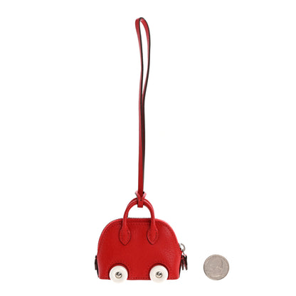 Hermes Chevre Mysore Bolide On Wheels Bag Charm Rouge de Coeur 2 of 5
