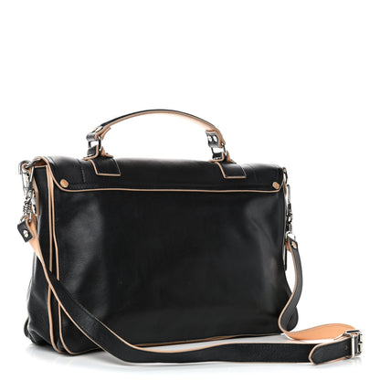 Proenza Schouler Lambskin 2 Tone Medium PS1 Satchel Black Sorbet 2 of 6