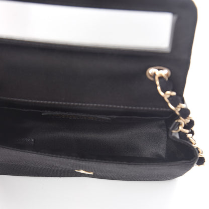 Chanel Satin Mesh Camellia Flap Black 5 of 10