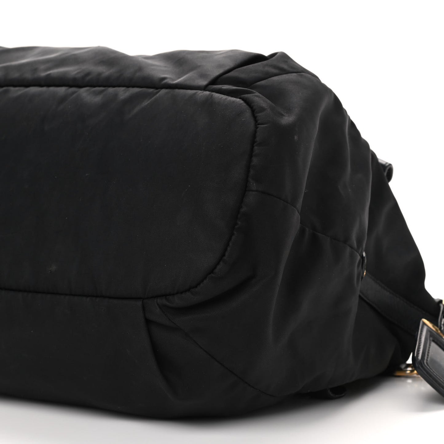 Tessuto Nylon Soft Calfskin Tote Black