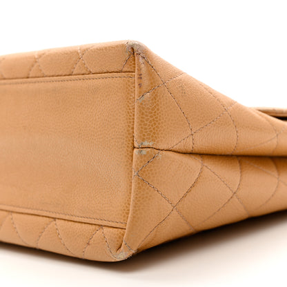 Chanel Caviar Quilted Jumbo Kelly Flap Beige 9 of 16