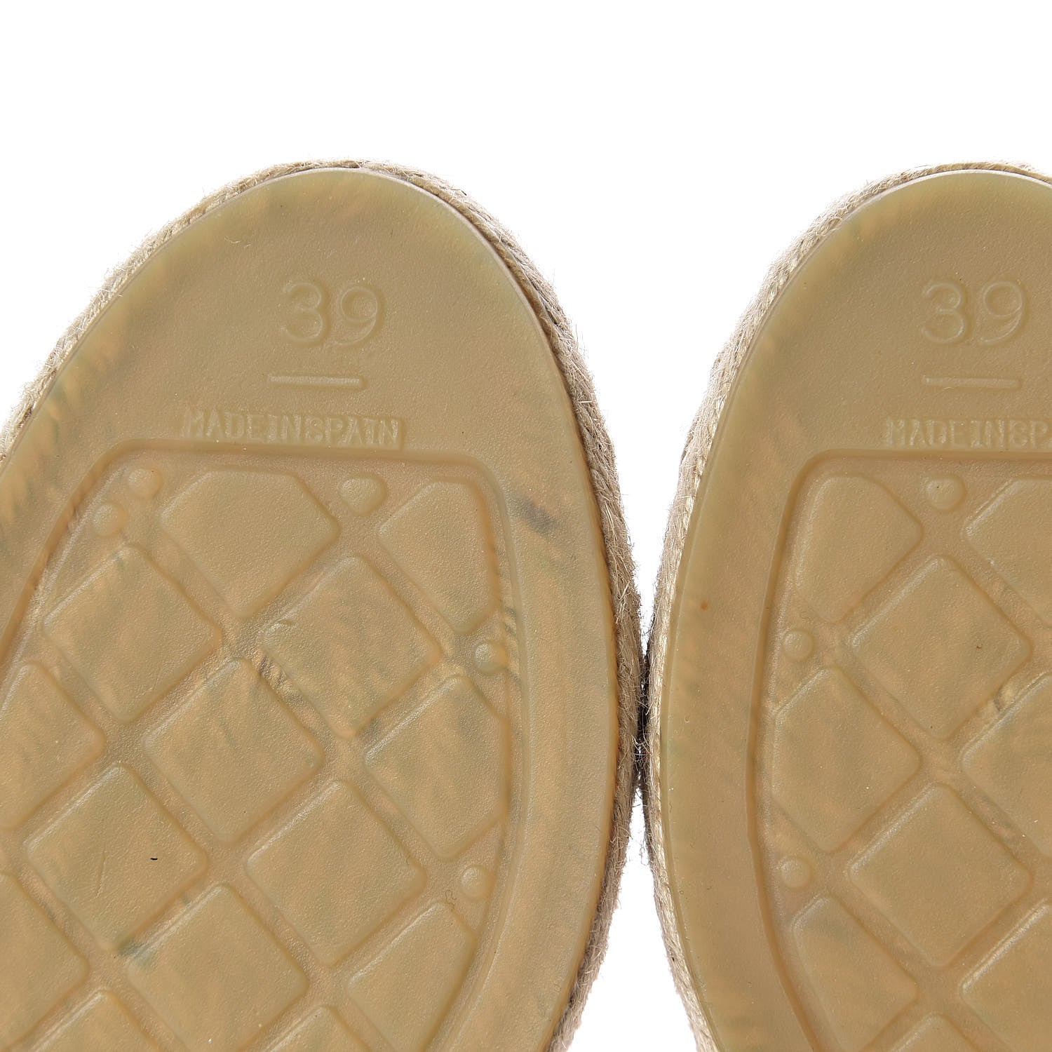 Chanel Metallic Lambskin Grosgrain CC Espadrilles 39 Gold Black 9 of 10