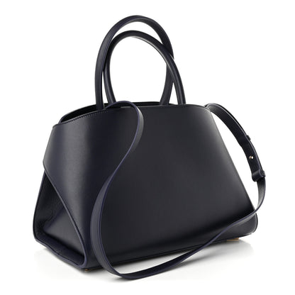Salvatore Ferragamo Calfskin Small Hug Bag Midnight 3 of 10