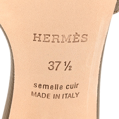 Hermes Epsom Oasis Sandals 37.5 Etoupe 13 of 22
