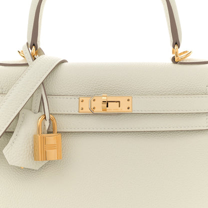 Hermes Togo Kelly Retourne 25 Mushroom 8 of 12