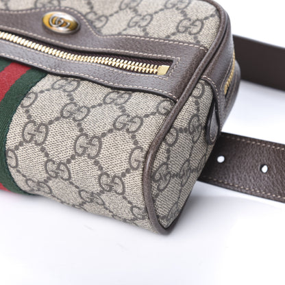Gucci GG Supreme Monogram Web Small Ophidia Belt Bag 85 34 Dark Brown 9 of 9