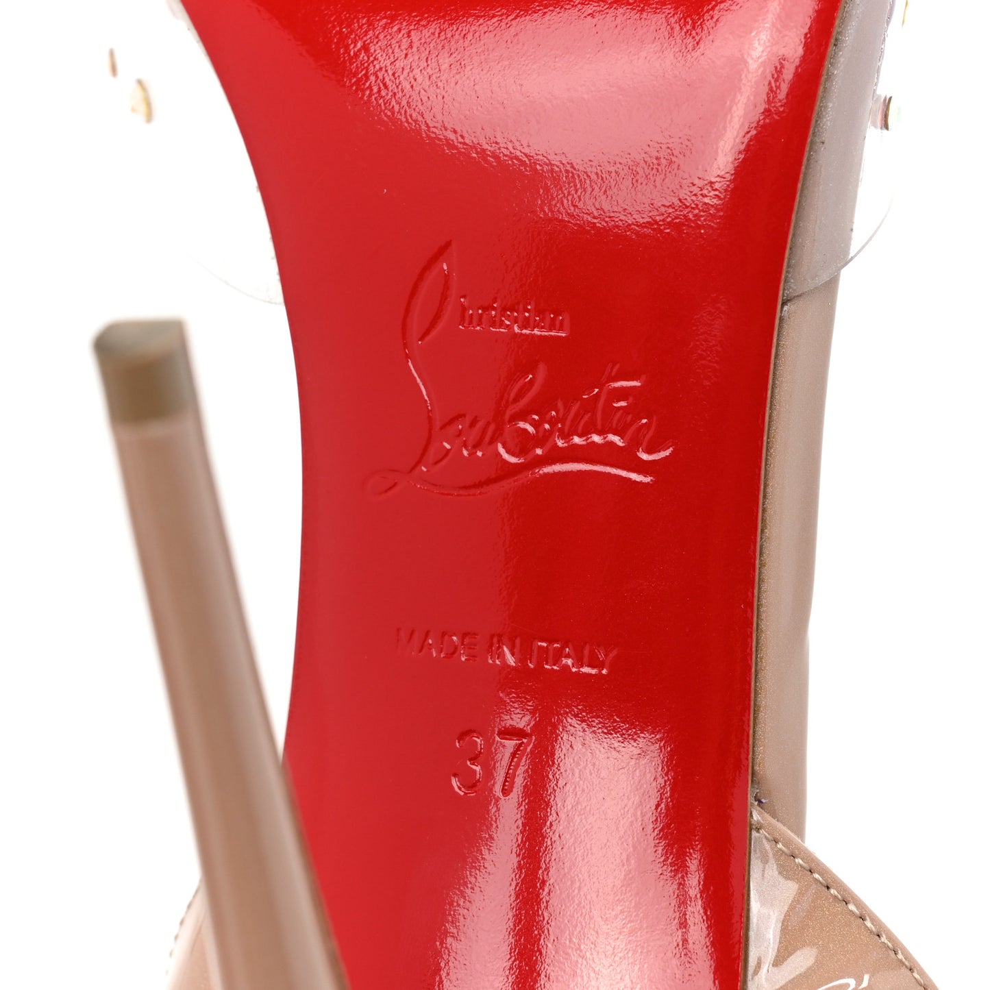 PVC Calf Alicoco Spikaqueen 100 Pumps 37 Nude
