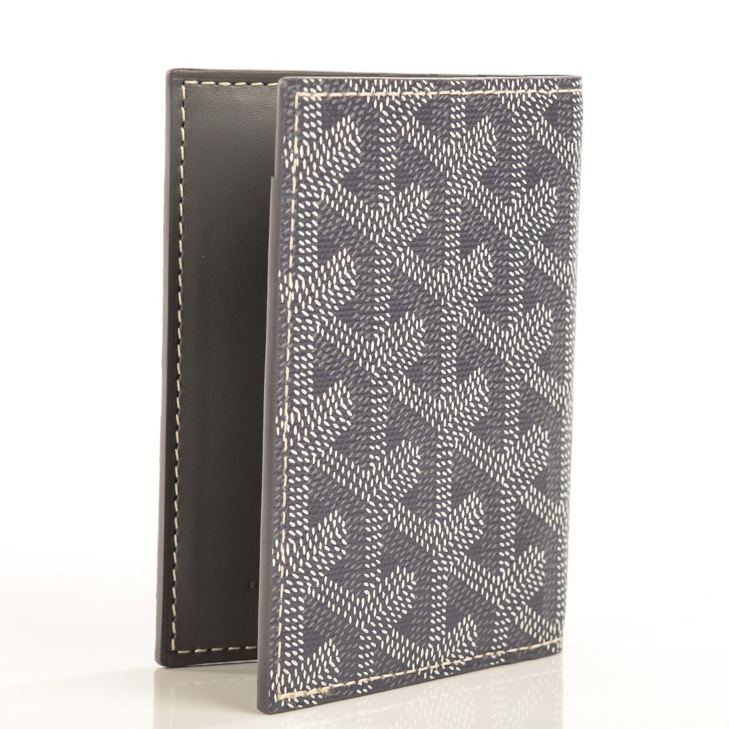 Goyardine Saint Marc Folding Card Case Grey