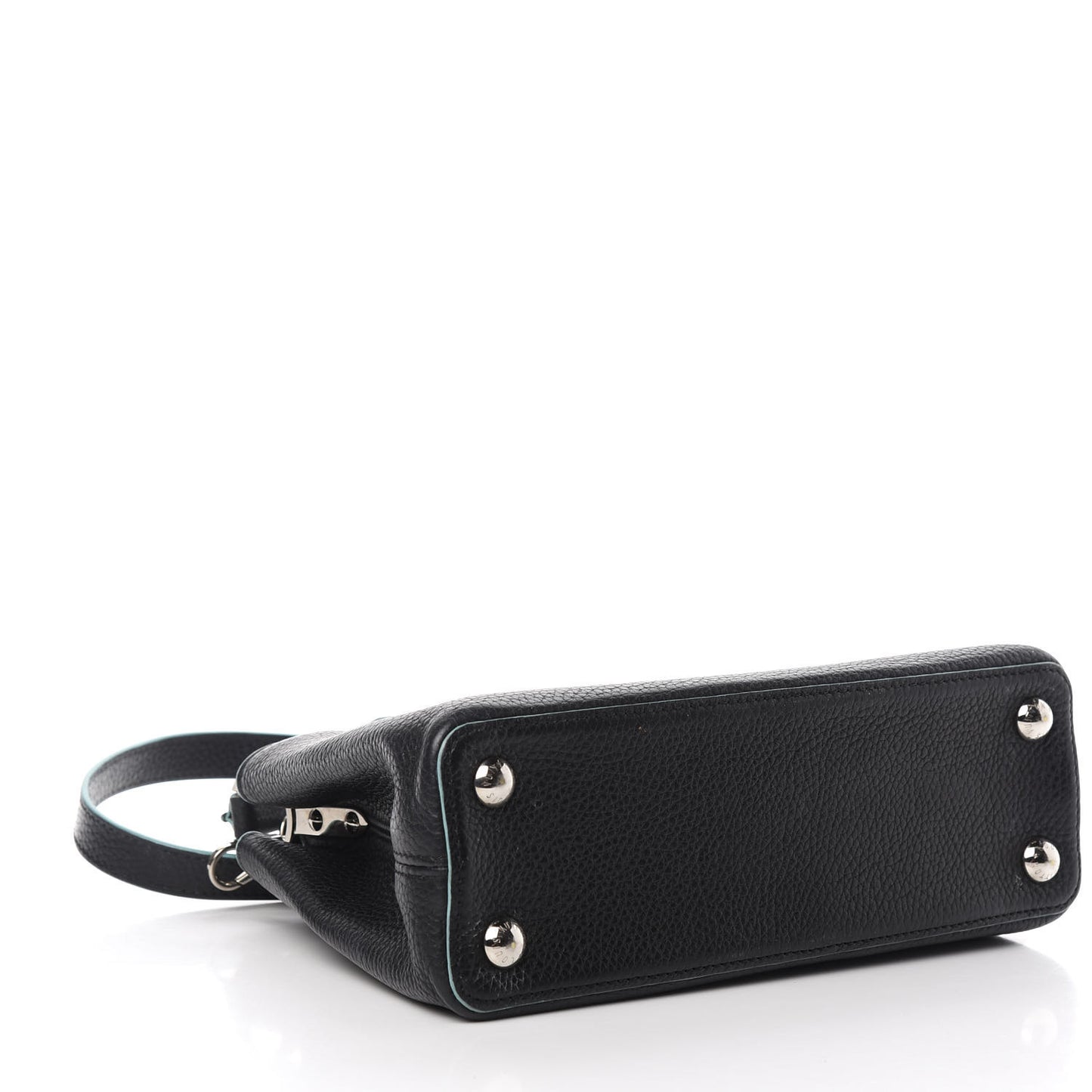 Taurillon Capucines BB Black Turquoise