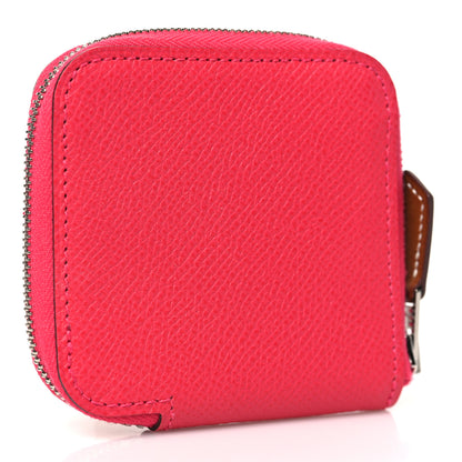 Hermes Epsom Silk'in Coin Purse Rose Mexico 3 of 7