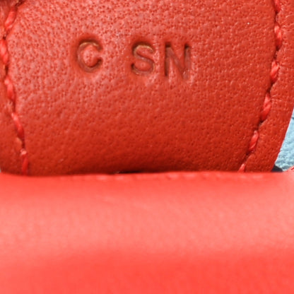 Hermes Milo Lambskin Grigri Rodeo Horse Bag Charm PM Capucine Celeste Cornaline 4 of 5