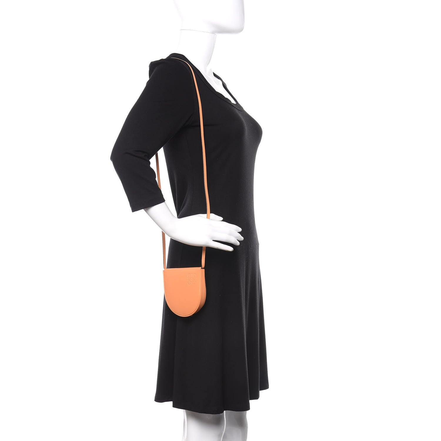 Loewe Soft Calfskin Small Heel Bag Apricot 2 of 11