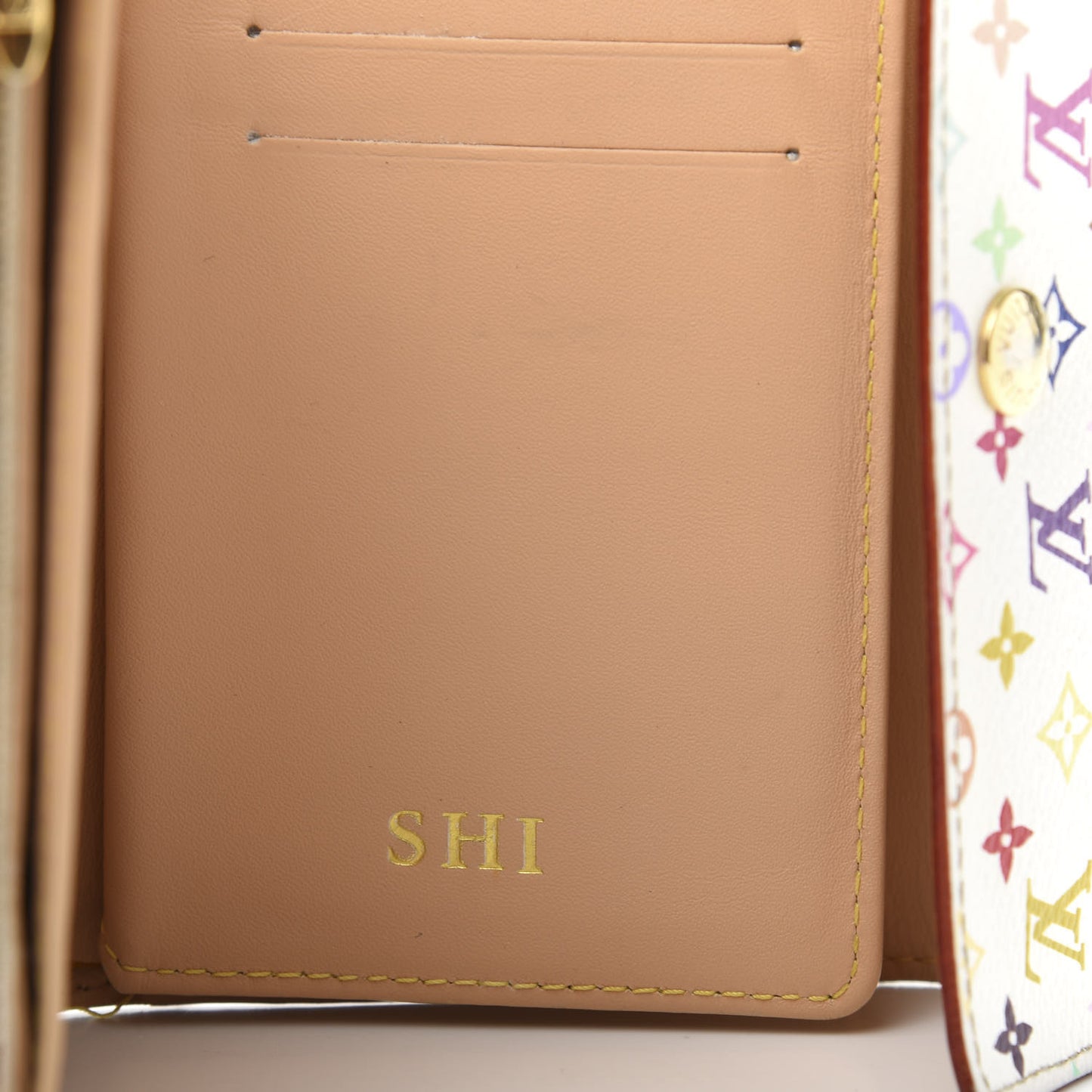 Monogram Multicolor Alexandra Wallet White