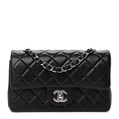 Chanel Lambskin Quilted Mini Rectangular Flap Black 1 of 13