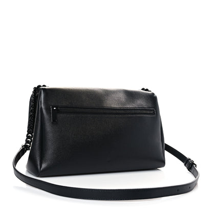Saint Laurent Grain De Poudre Medium West Hollywood Monogram Fold-Over Black 3 of 9
