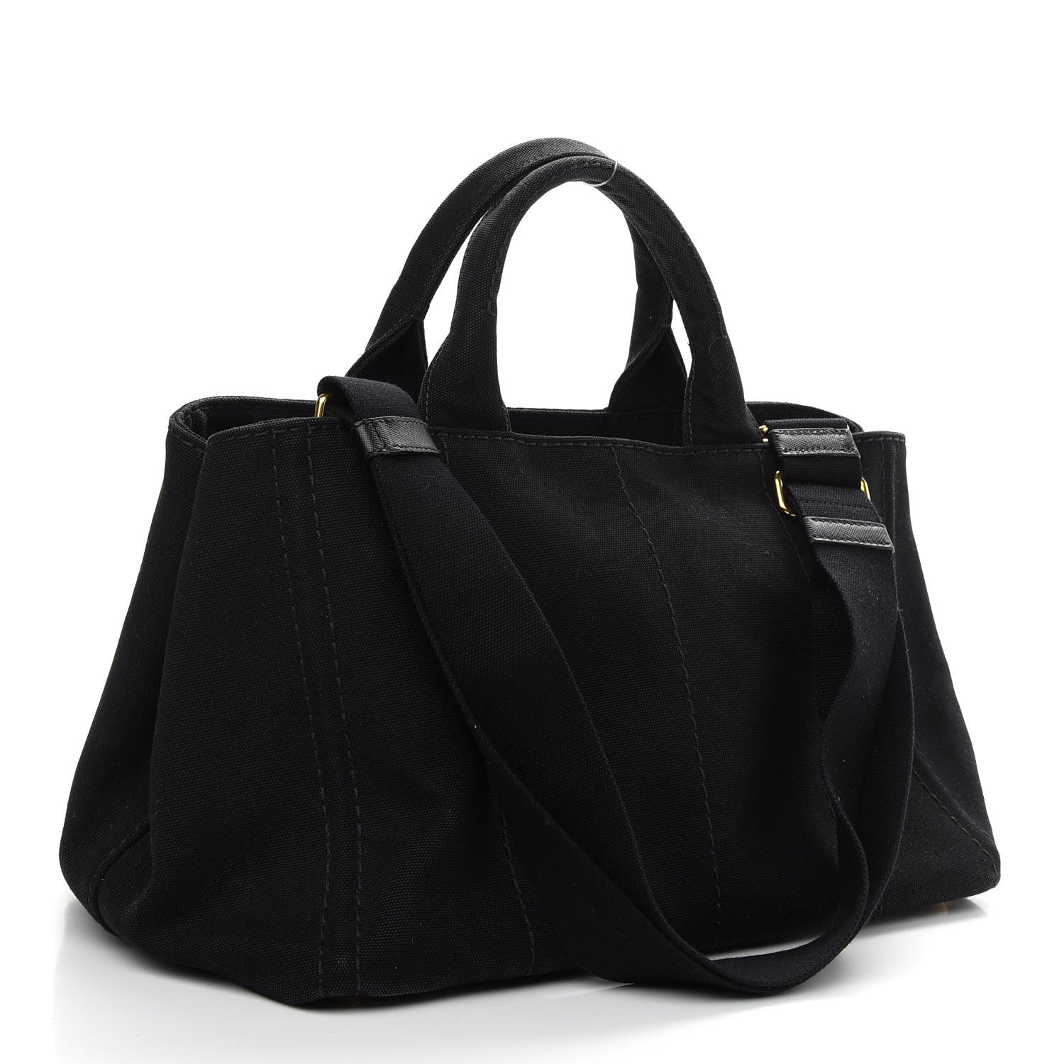 Prada Canapa Small Logo Tote Black 3 of 9