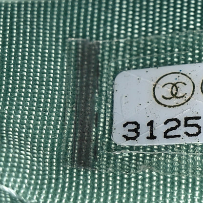 Chanel Iridescent Caviar Quilted Pearl On Top Coin Purse With Chain Light Green 8 of 11