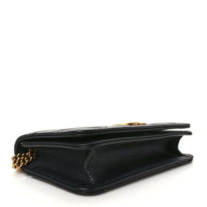 Gucci Calfskin Matelasse GG Marmont Mini Bag Black 4 of 10