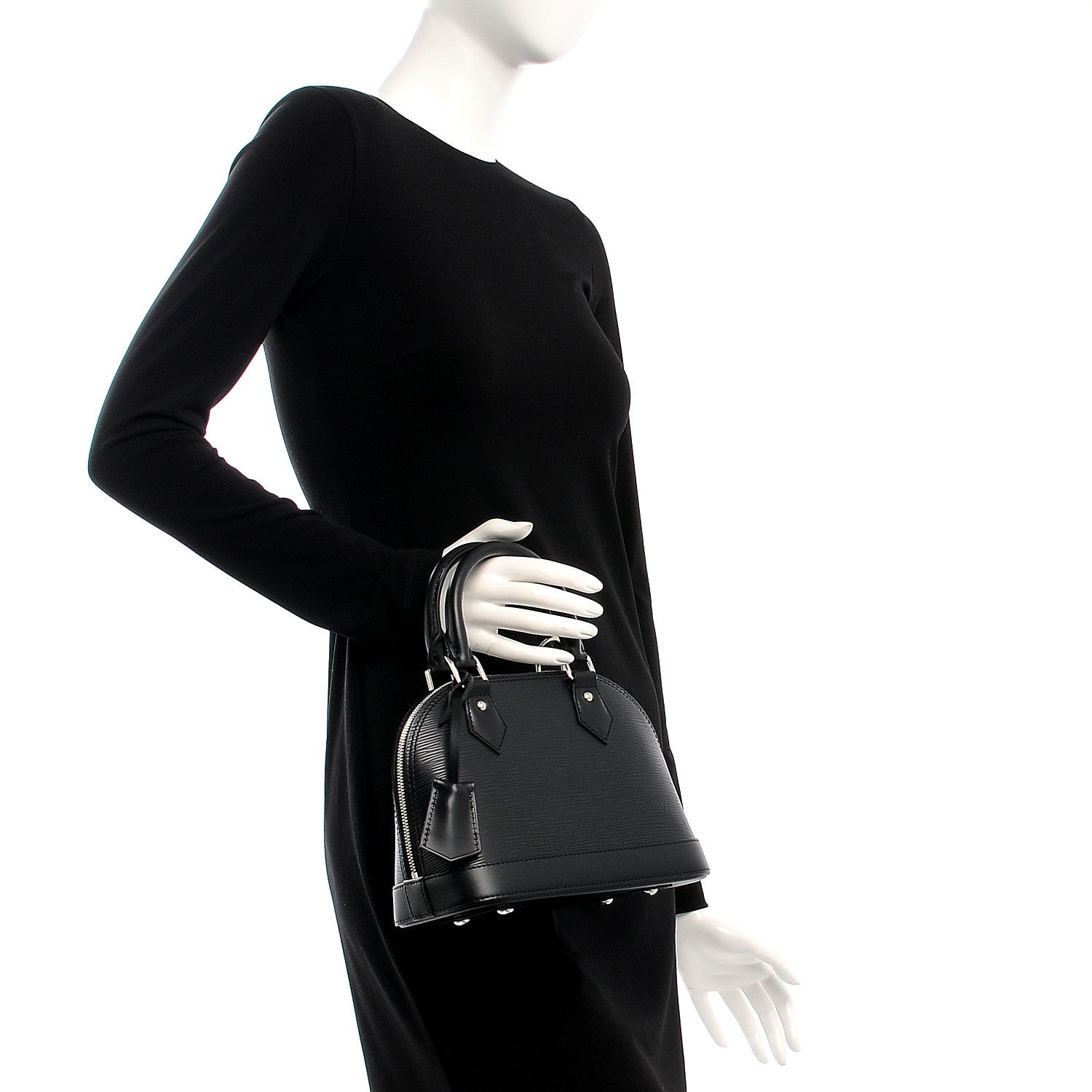 Louis Vuitton Epi Alma BB Black 3 of 7