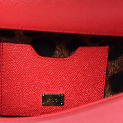 Dolce & Gabbana Dauphine Small Miss Sicily Satchel Dark Red 10 of 11