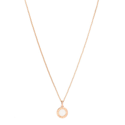 Bulgari 18K Rose Gold Mother of Pearl BVLGARI BVLGARI Pendant Necklace 1 of 4