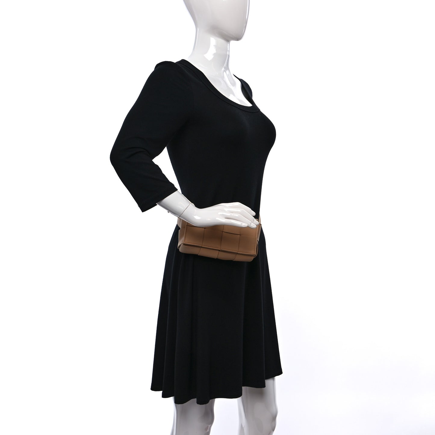 Nappa Maxi Intreccio The Belt Cassette Bag Almond