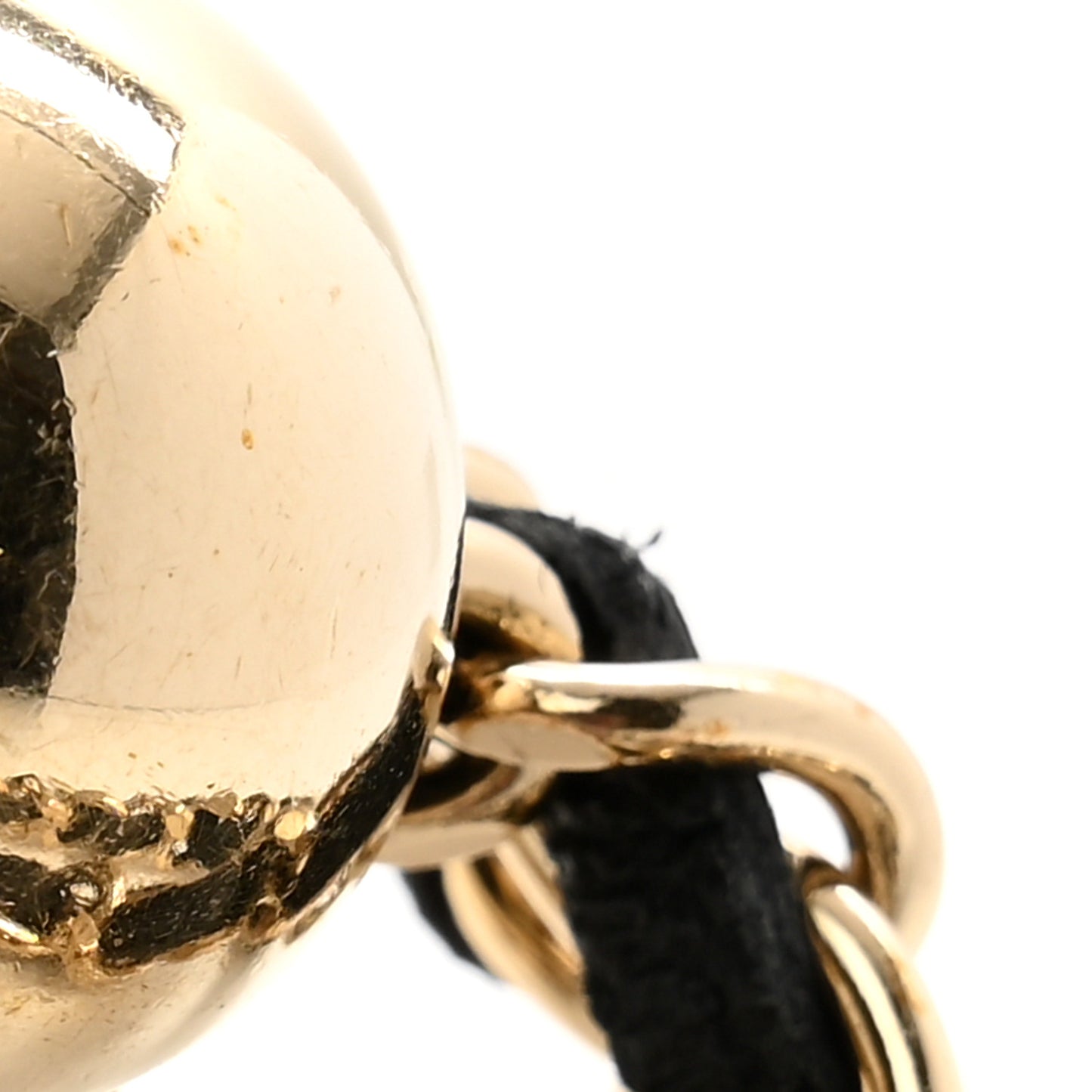 Lambskin Quilted Pearl Crush iPhone XII Pro Holder With Chain Black