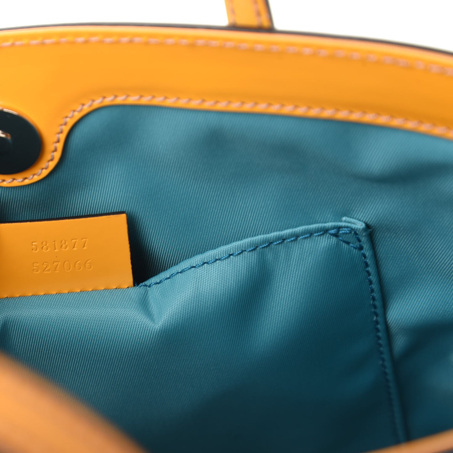 Calfskin Childrens Rainbow Tote Blue