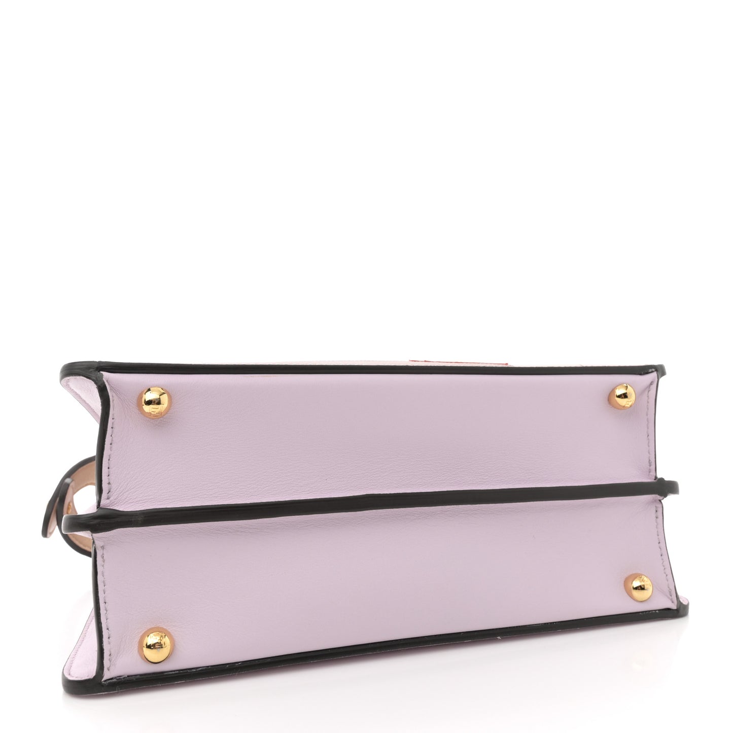 Vitello Seta Shiny Nappa Dancing Girls Inlay Small Peekaboo I SEE U Satchel Anemone Multicolor