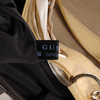 Gucci Canvas Guccissima Large Positano Tote Beige 8 of 8