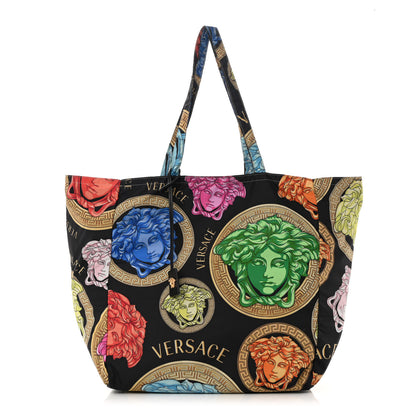 Versace Nylon Medusa Print Tote Multicolor 1 of 15