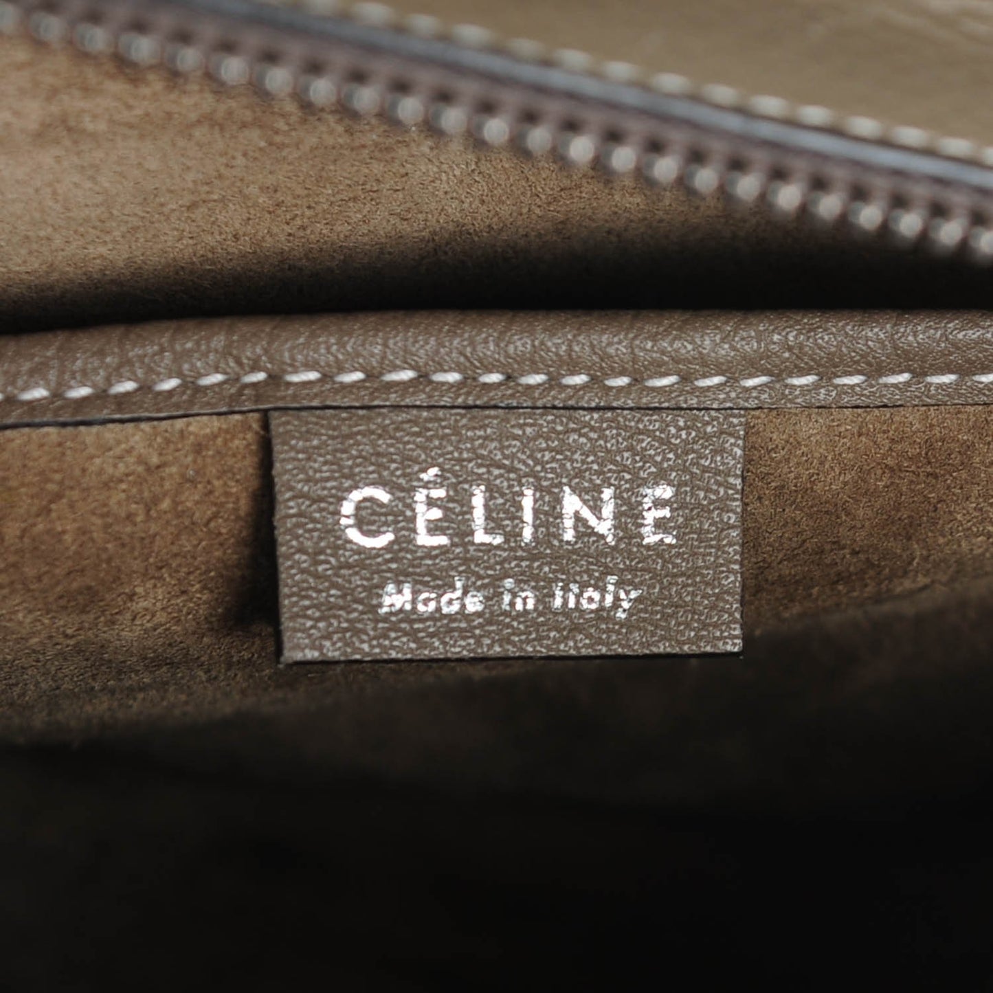 Drummed Calfskin Nano Luggage Souris
