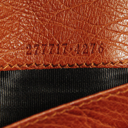 Gucci Ostrich Stirrup Continental Wallet Brown 7 of 7