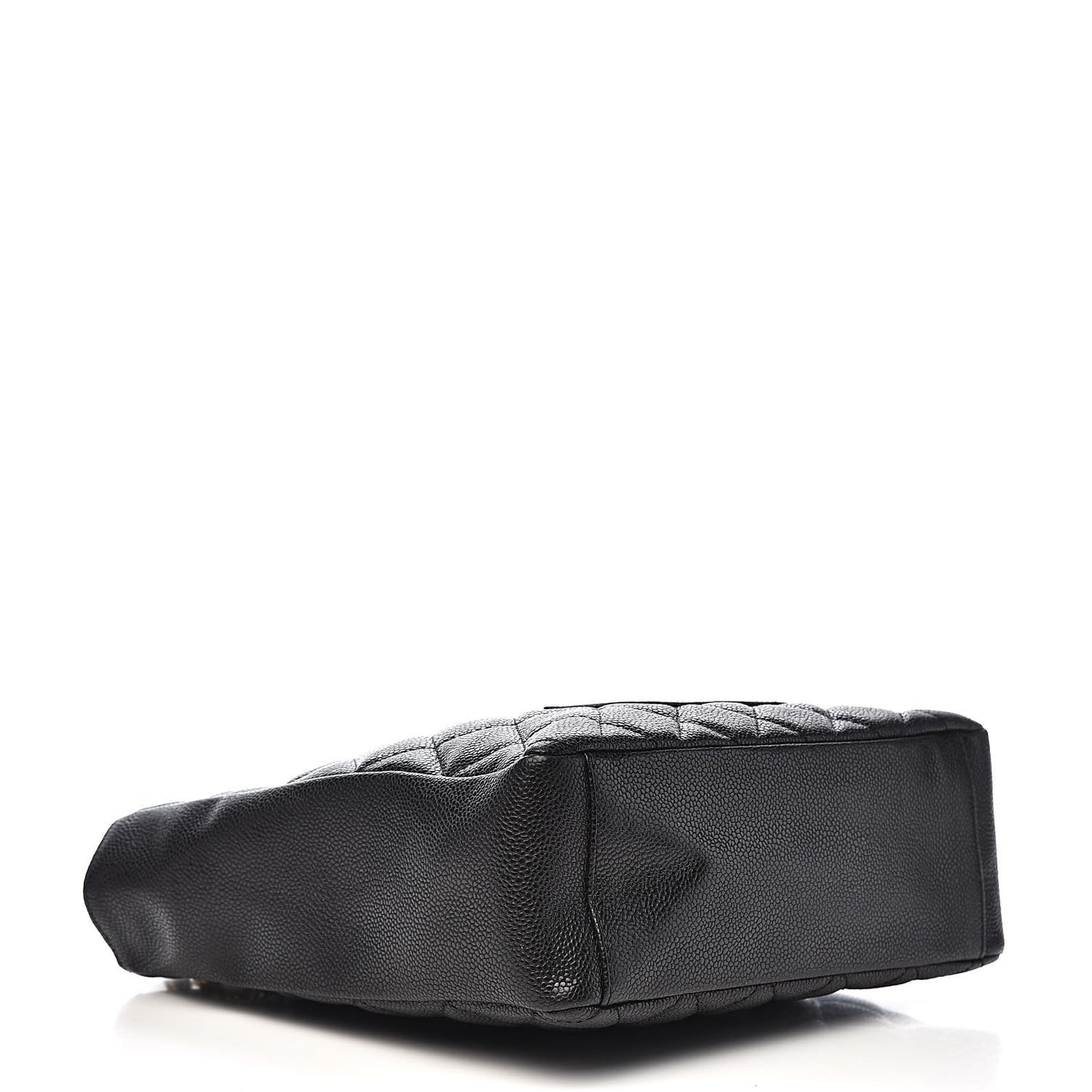 Caviar Quilted Petit Shopping Tote PST Black